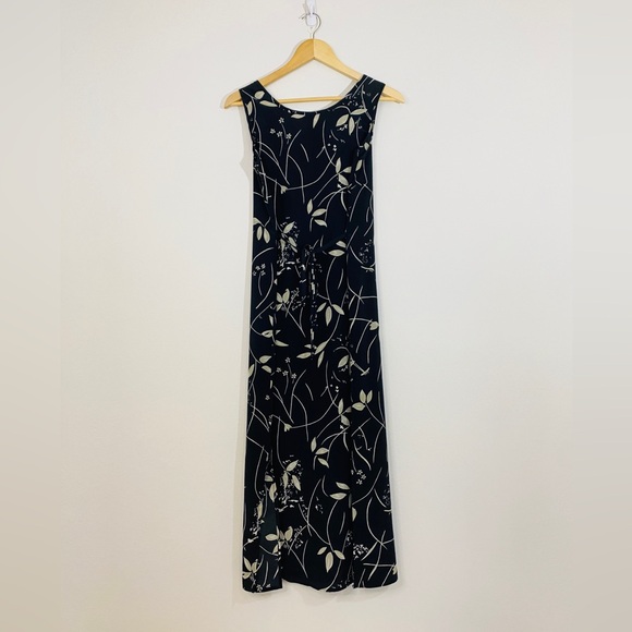Vintage | Black Floral Maxi Dress - Picture 2 of 4